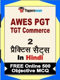 AWES PGT TGT Commerce Exam Practice Set Book in Hindi
