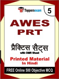 AWES PRT Exam Practice Set Book in Hindi