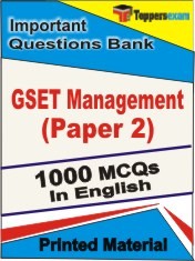 GSET Management Paper 2 Exam  Book in English - Objective MCQ