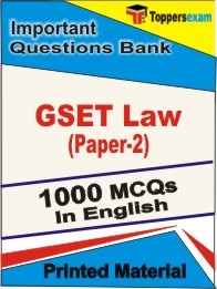 GSET Law (Paper-2) Exam Objective MCQ Book in English