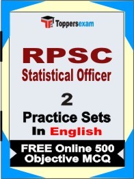 RPSC Statistical Officer Exam Practice Set Book in English
