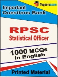 RPSC Statistical Officer Exam Objective MCQ Book in English