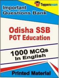 Odisha SSB PGT Education Exam Objective MCQ Book in English