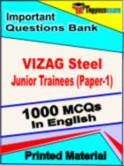 VIZAG Steel Junior Trainees (Paper-1) Test Book in English - Objective MCQ