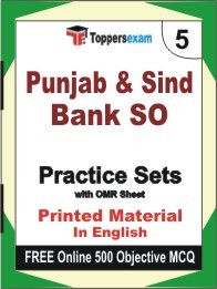 Punjab & Sind Bank SO Exam Practice Set Book in English