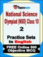 National Science Olympiad (NSO) Class 10 Test Book in English - Question Paper / Practice Set