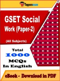 GSET Social Work (Paper-2) PDF Book In English