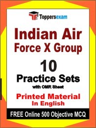 Indian Air Force X Group Exam Practice Set Book in English