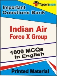 Indian Air Force X Group Exam Book in English - Objective MCQ