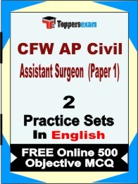 CFW AP Civil Assistant Surgeon Paper 1 Exam Practice Set Book in English