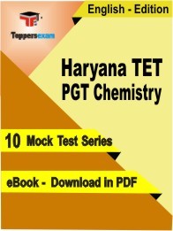 Haryana TET PGT Chemistry PDF Book In English