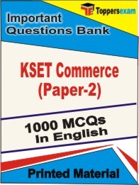 KSET Commerce (Paper-2) Exam Objective MCQ Book in English