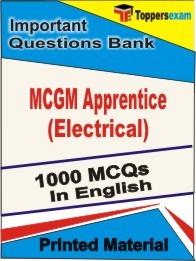 MCGM Apprentice (Electrical) Exam Objective MCQ Book in English