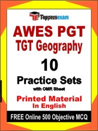 AWES PGT TGT Geography Exam Practice Set Book in English