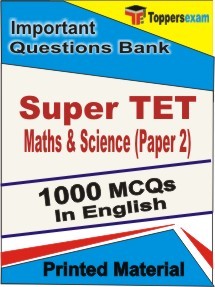 Super TET Paper 2 Maths & Science Exam Objective MCQ Book in English