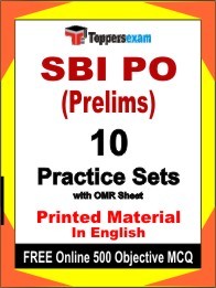 SBI PO Prelims Exam Practice Set Book in English