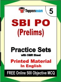 SBI PO Prelims Exam Practice Set Book in English