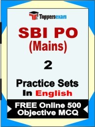 SBI PO Mains Exam Practice Set Book in English