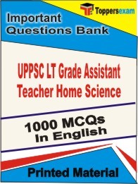 UPPSC LT Grade Assistant Teacher Home Science Exam Objective MCQ Book in English