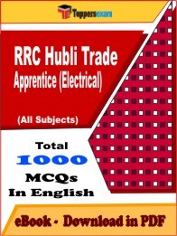 RRC Hubli Trade Apprentice Exam (Electrical) PDF Book In English