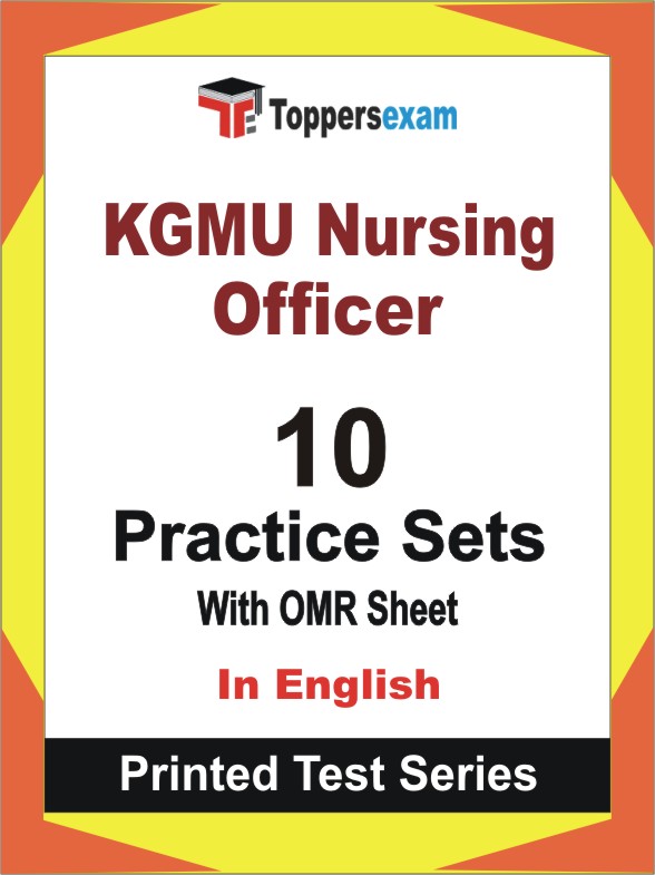 KGMU Nursing Officer Book in English - Practice Set