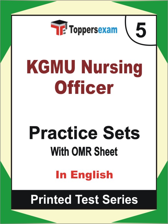 KGMU Nursing Officer Book in English - Mock Test / Practice Set