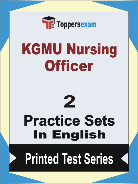 KGMU Nursing Officer Book in English - Question Paper / Practice Set