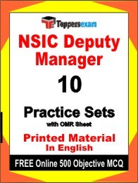 NSIC Deputy Manager Exam Practice Set Book in English