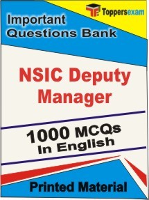 NSIC Deputy Manager Exam Objective MCQ Book in English