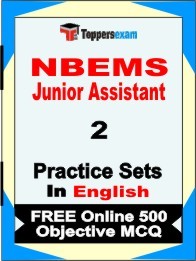 NBEMS Junior Assistant Exam Practice Set Book in English