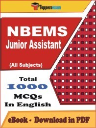 NBEMS Junior Assistant PDF Book In English