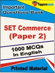 SET Commerce Paper 2 Exam Objective MCQ Book in English