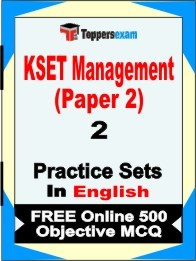 KSET Management Exam Paper 2 Exam Practice Set Book in English