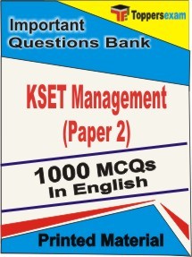KSET Management Exam Paper 2 Exam Objective MCQ Book in English