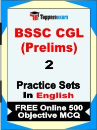 BSSC CGL Prelims Exam Practice Set Book in English