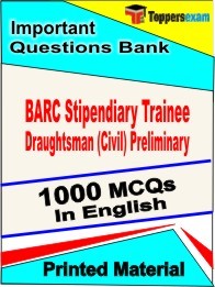 BARC Stipendiary Trainee Draughtsman (Civil) Preliminary Exam Objective MCQ Book in English