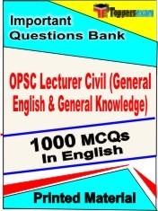 OPSC Lecturer Civil (General English & General Knowledge) PDF Book In English