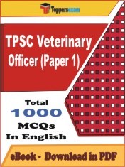 TPSC Veterinary Officer Paper 1 PDF Book In English