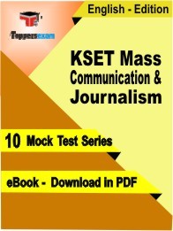 KSET Mass Communication & Journalism PDF Book In English