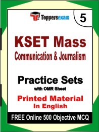 KSET Mass Communication & Journalism Exam Practice Set Book in English