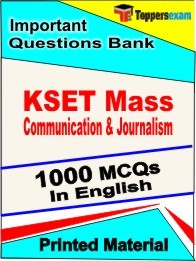 KSET Mass Communication & Journalism Exam Objective MCQ Book in English
