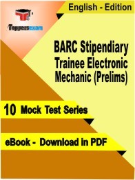 BARC Stipendiary Trainee Electronic Mechanic Prelims PDF Book In English