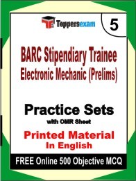BARC Stipendiary Trainee Electronic Mechanic Prelims Exam Practice Set Book in English