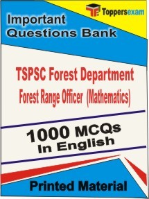 TSPSC Forest Department Forest Range Officer (Mathematics) Exam Objective MCQ Book in English