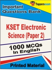 KSET Electronic Science Paper 2 Exam Objective MCQ Book in English