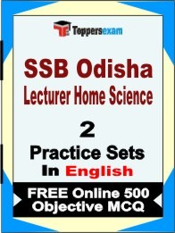 SSB Odisha Lecturer Home Science Exam Practice Set Book in English
