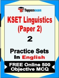 KSET Linguistics Paper 2 Exam Practice Set Book in English