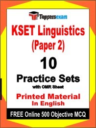 KSET Linguistics Paper 2 Exam Practice Set Book in English