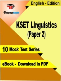 KSET Linguistics Paper 2 PDF Book In English