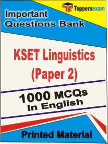 KSET Linguistics Paper 2 Exam Objective MCQ Book in English
